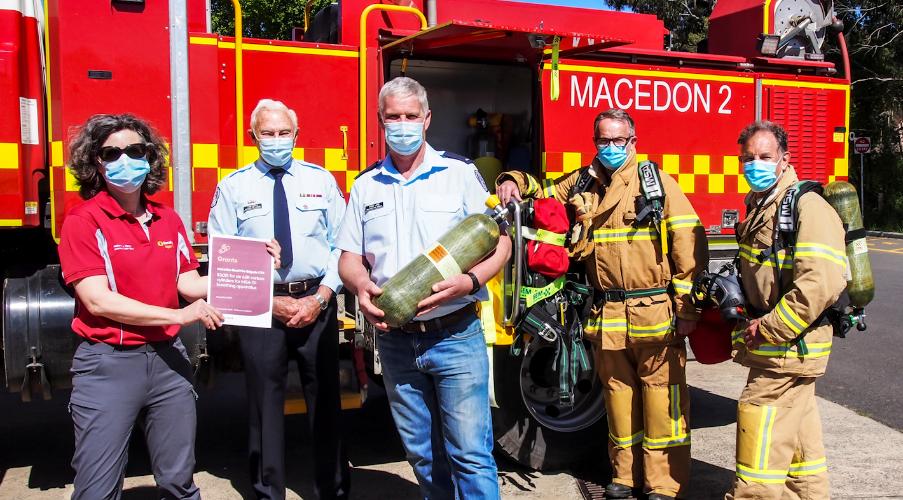 New breathing apparatus for Macedon Fire Brigade