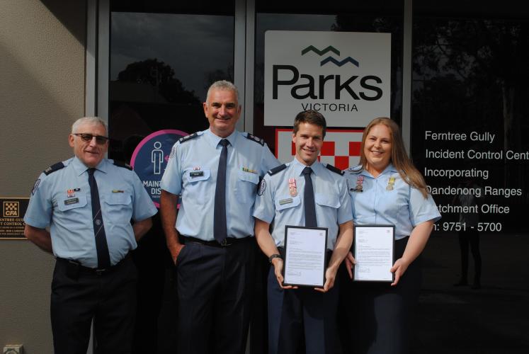 Fireys commended for saving a firefighter’s life