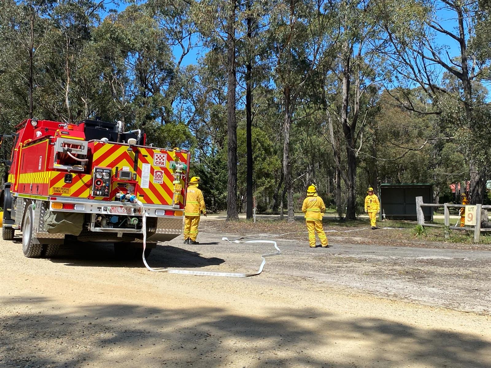 Setting up Asset protection hose lines