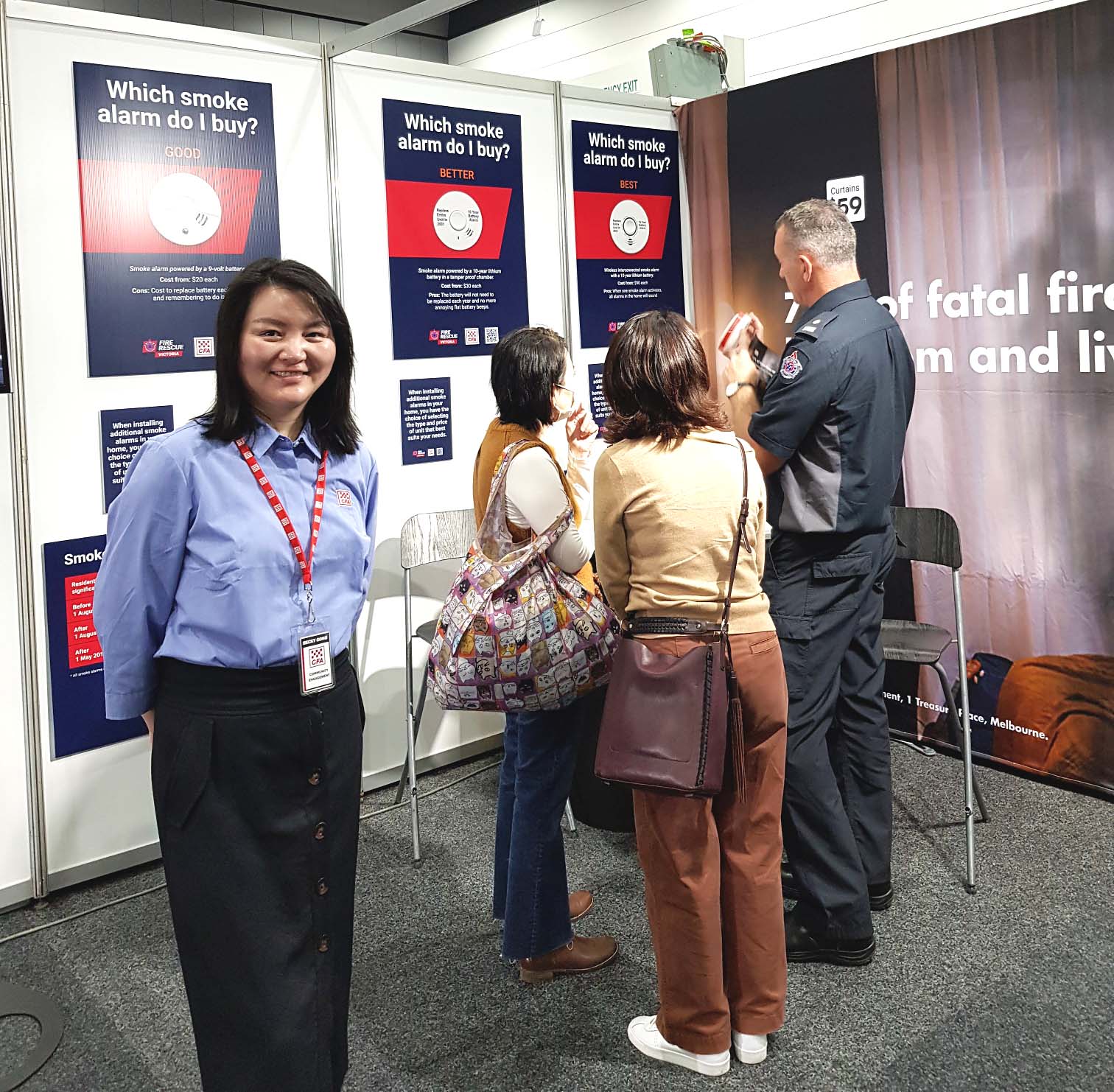 Image of CFA staff member at home show
