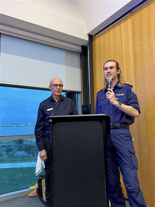 Mentee Sam Galvin with Mentor Don Cook