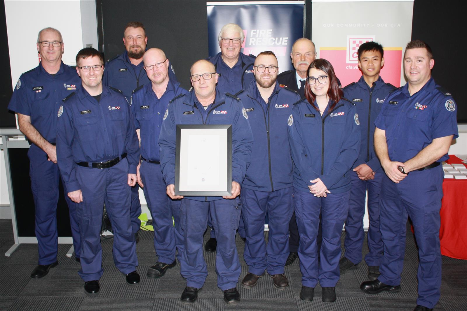 Hastings fire brigade members