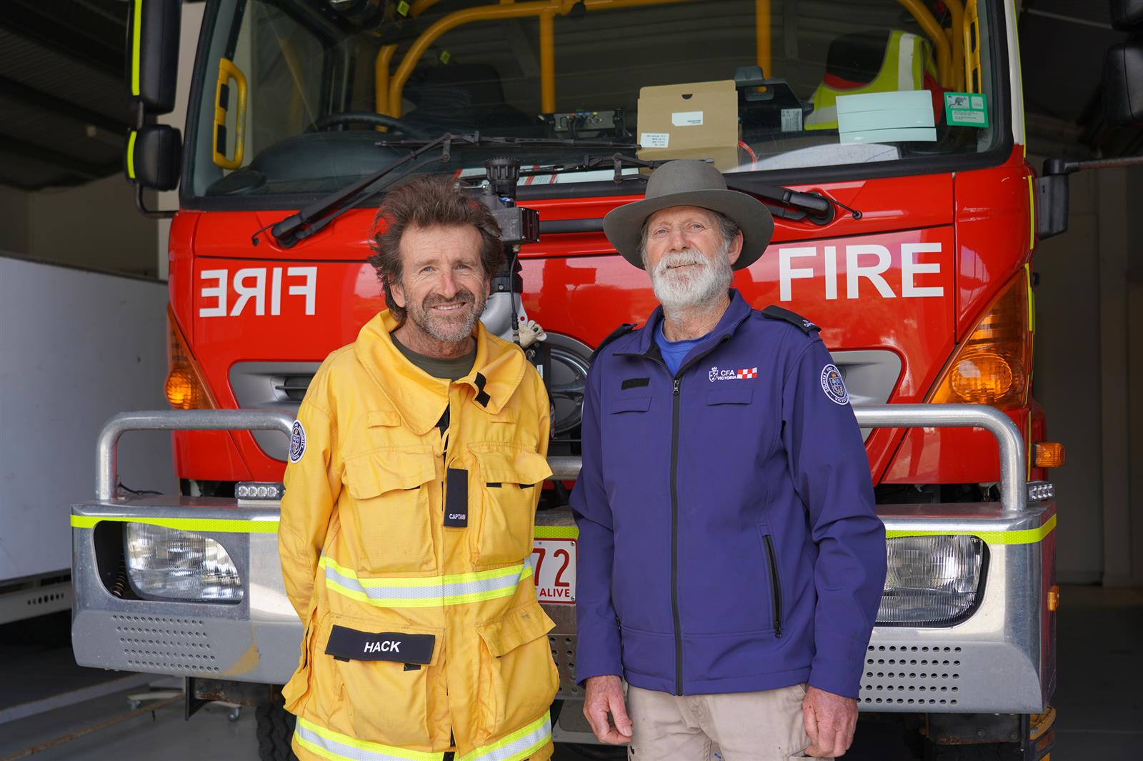 Current Cpt Andrew Hack and Cpt at the time Roy Moriarty