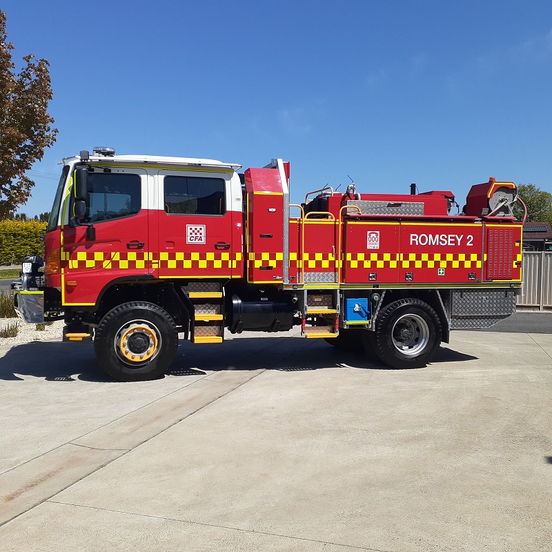 The Hino GT medium tanker provides almost 2,500 litres of useable firefighting water