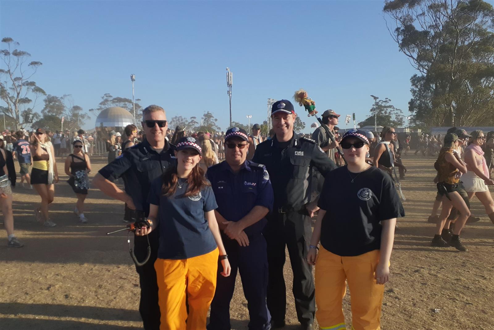 Crews at Beyond the Valley Festival