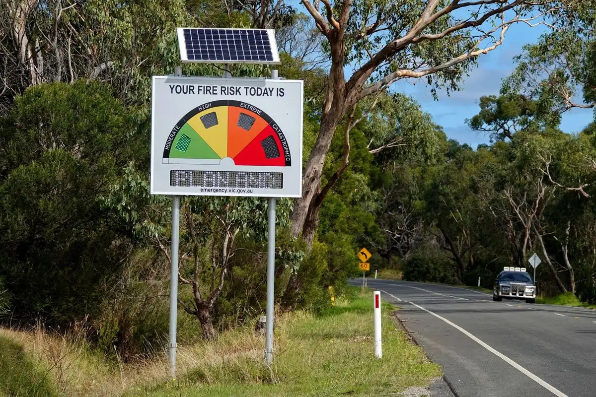 Check fire danger ratings before travelling