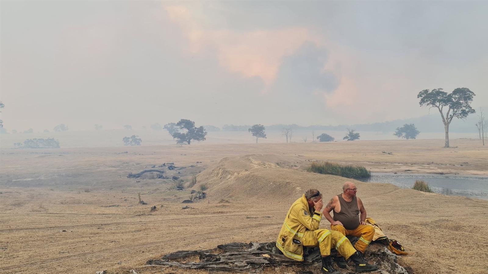 Back burning at Victoria Point. Picture: Trevor Vienet