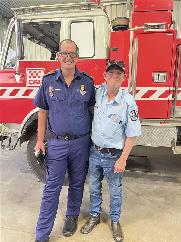 Lucas Rogers and mentor Jeff Evenden