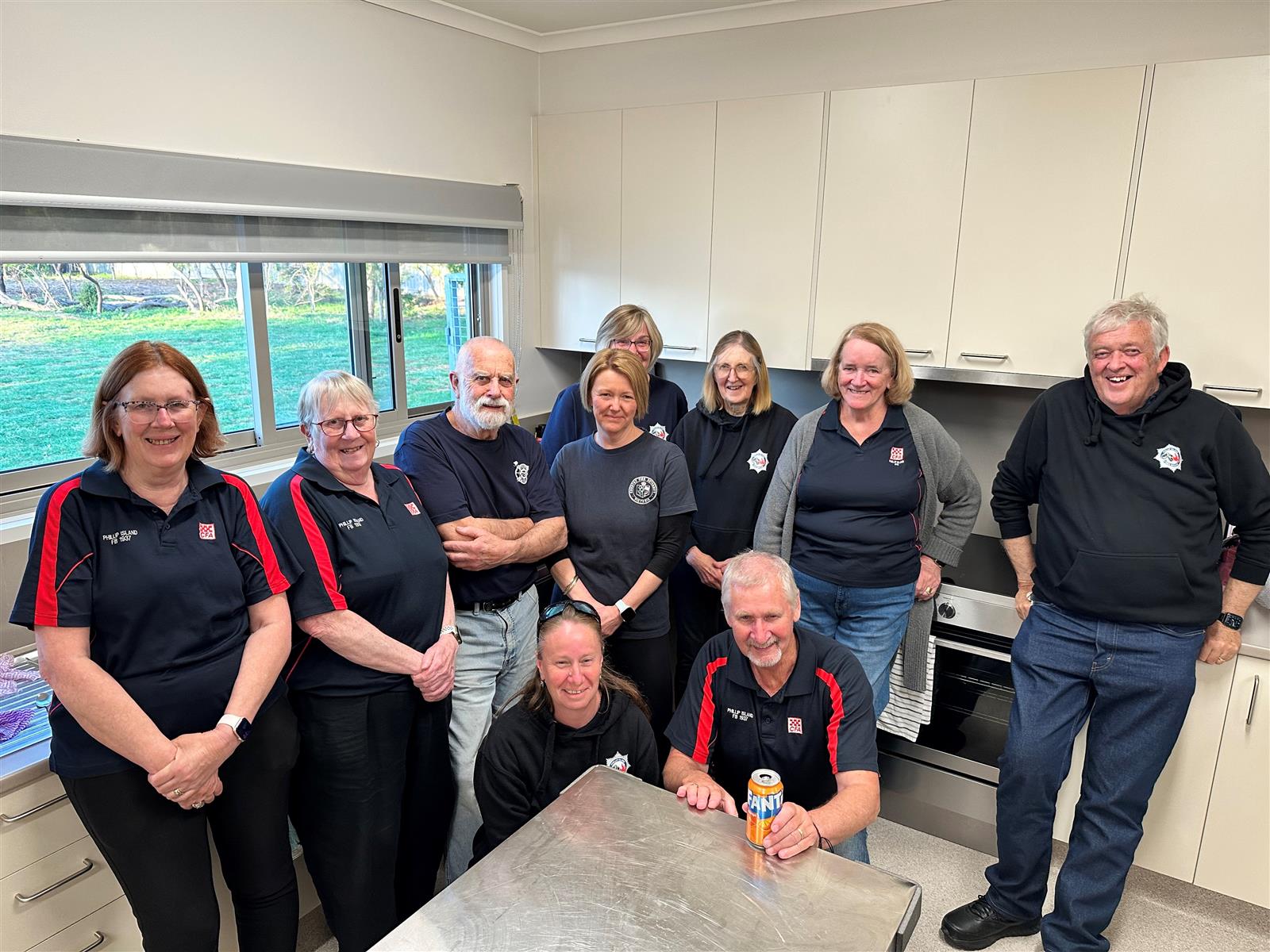 The cooks who provided meals for volunteers out at the track