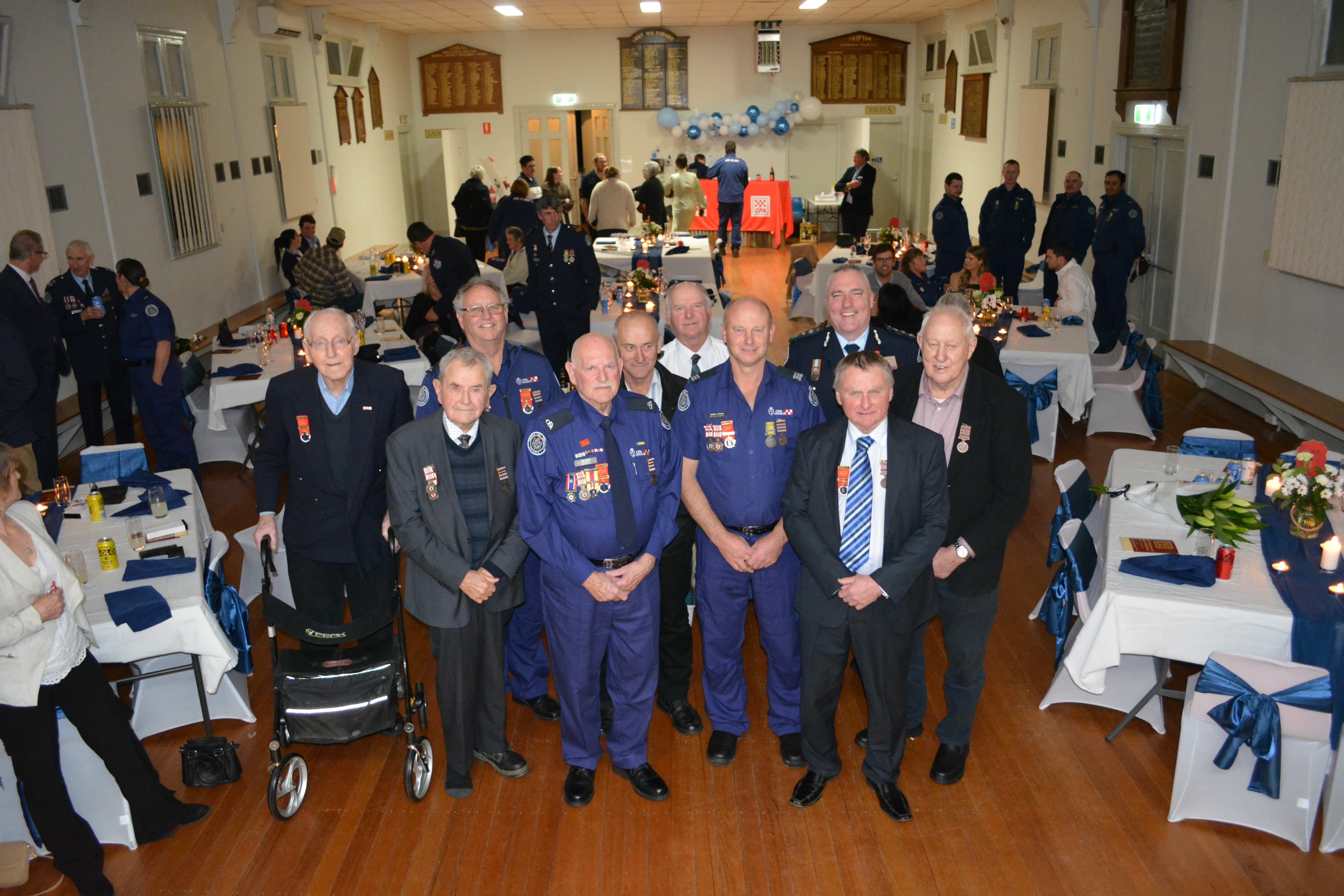 Skipton Fire Brigade National Medal recipients