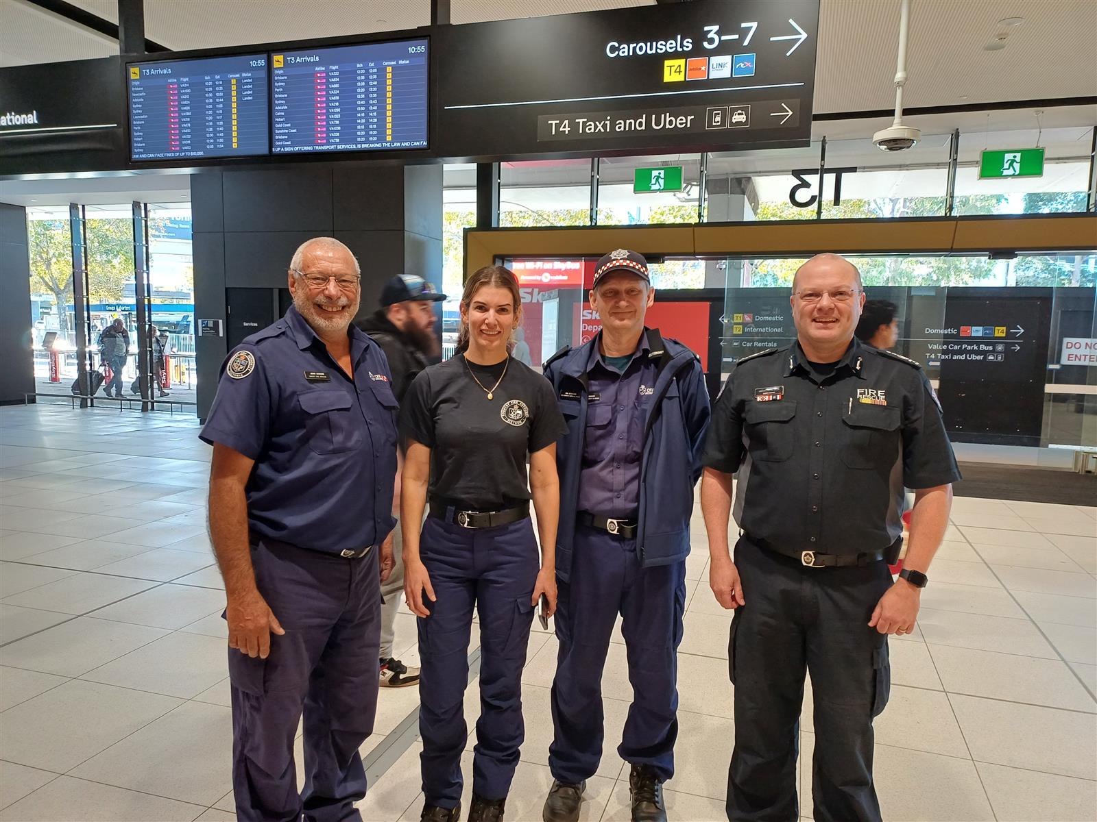 L to R: John Legione, Claire Cowton Ian Spencer and ACFO David Harris.