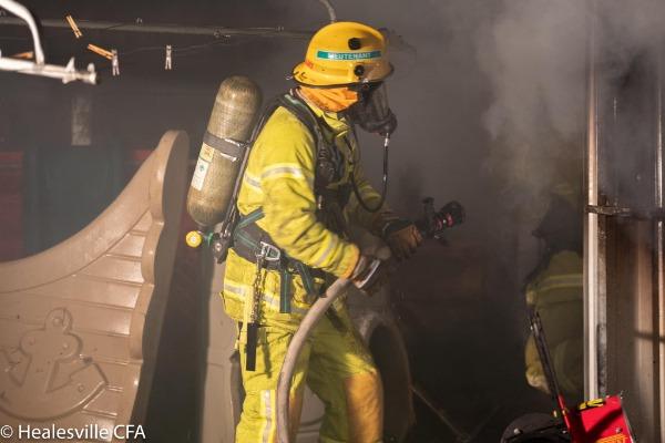 Shed fire brought under control in 30 minutes