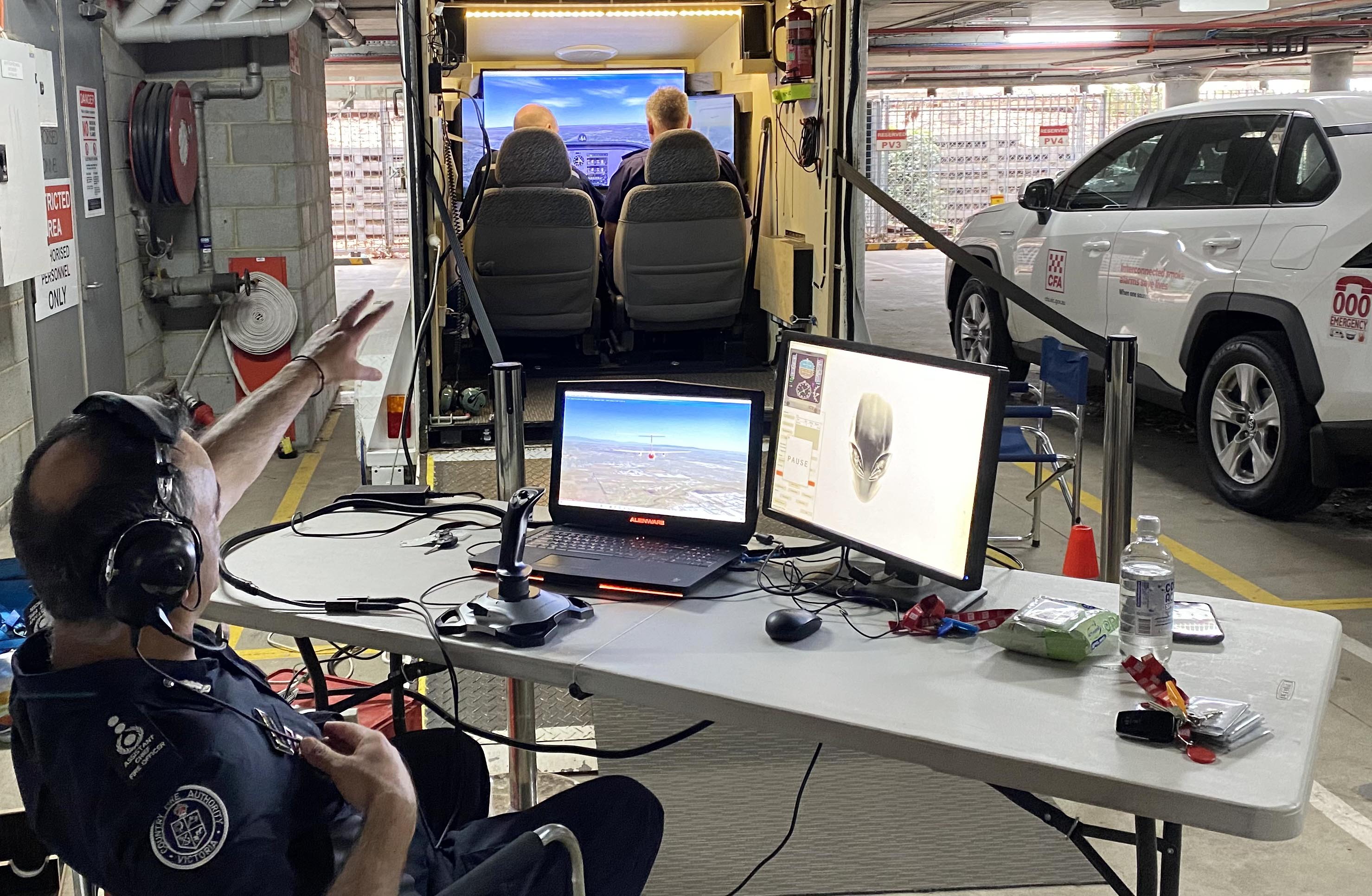 Image of prototype aviation simulator 