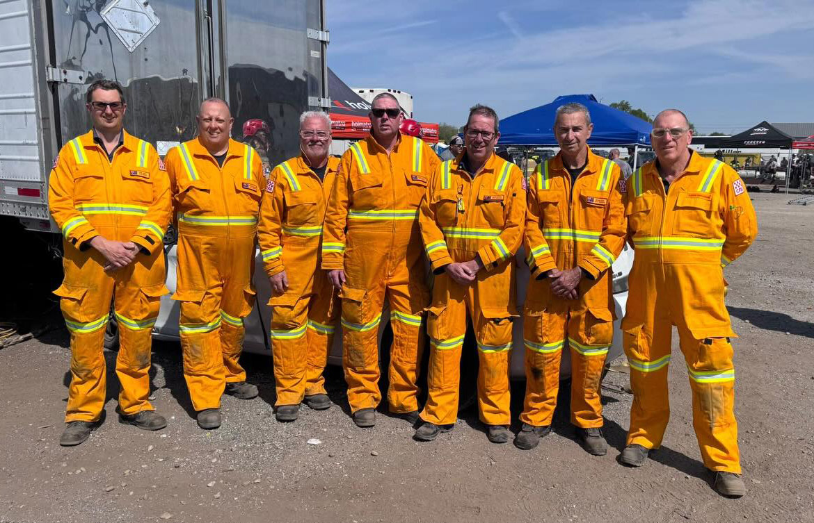 Volunteers at firefighter conference