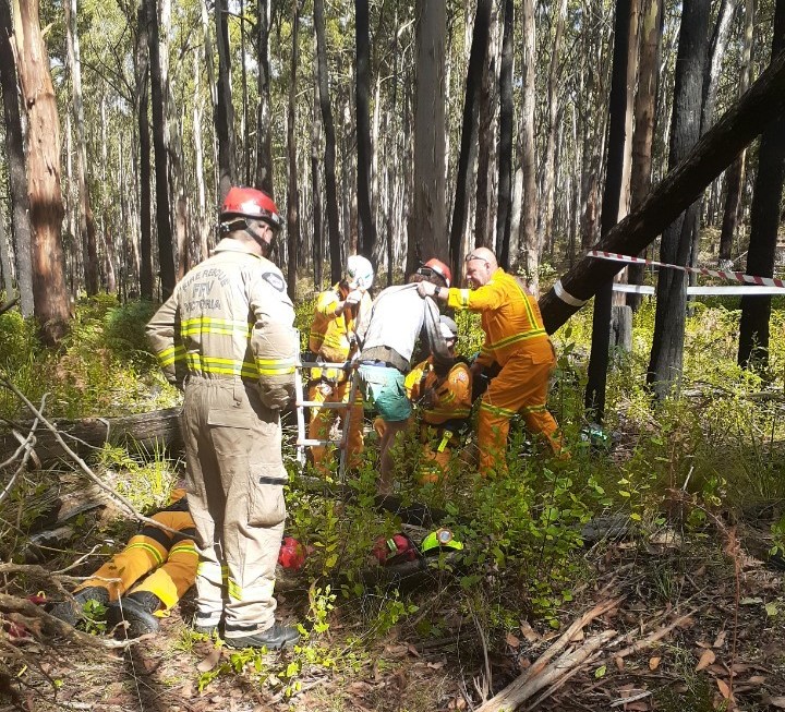 Man rescued from mine shaft